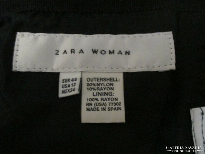 Zara, black lace skirt with silk lining, size m