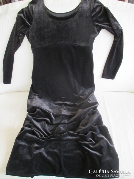 New marks&spencer silk velvet stretch long dress