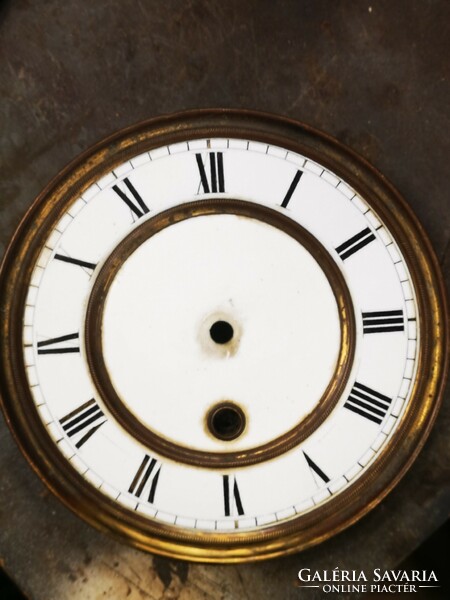 Antik fali óra Minta rugós néma óra asztali óra számlap, zománc jó állapotban