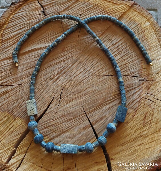 Special blue coral necklaces
