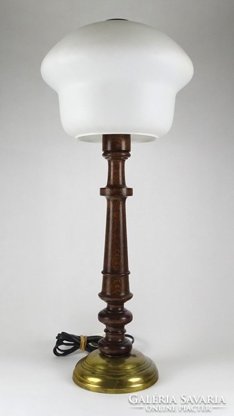1L467 old copper base white lampshade 67 cm
