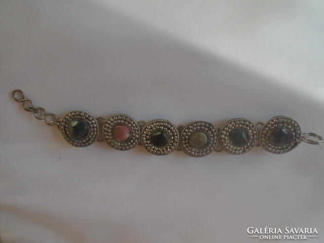 Tibetan precious stone and semi-precious stone women's bracelet