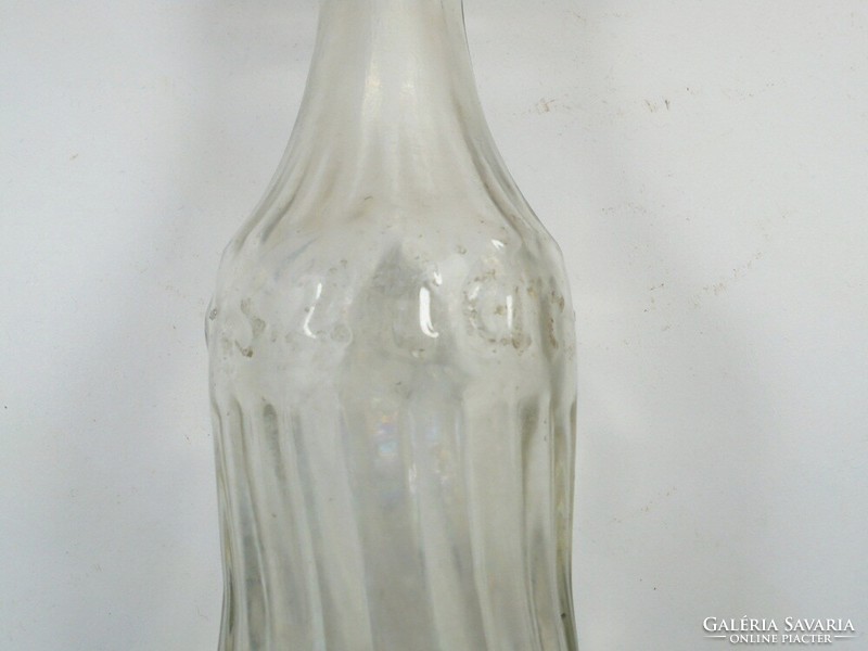 Retro star soda glass bottle - embossed - 0.2 L - from the 1970s