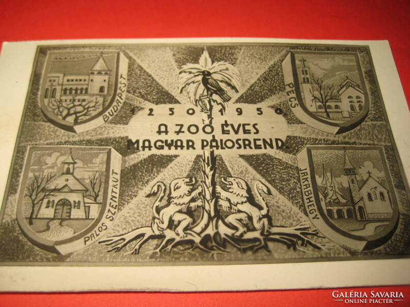 A 700 éves  Magyar Pálosrend  1250- 1950  , képeslsp