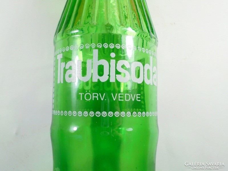 Retro Traubisoda üdítős üveg palack - festett felirat - 1 liter