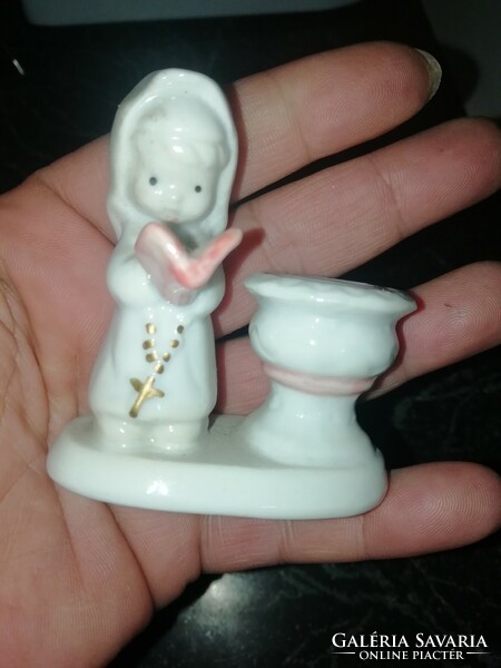 Nun porcelain candle holder in perfect condition