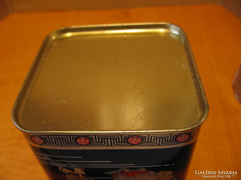Chinese larger metal tin tea box