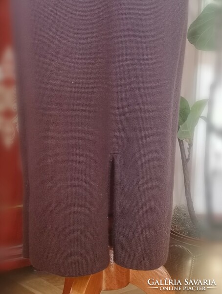 Principles 38 knitted skirt, chocolate brown wool pencil skirt