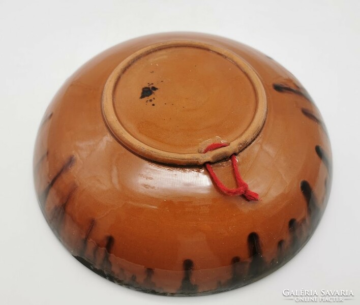 Retro industrial art bowl, plate, 27 cm
