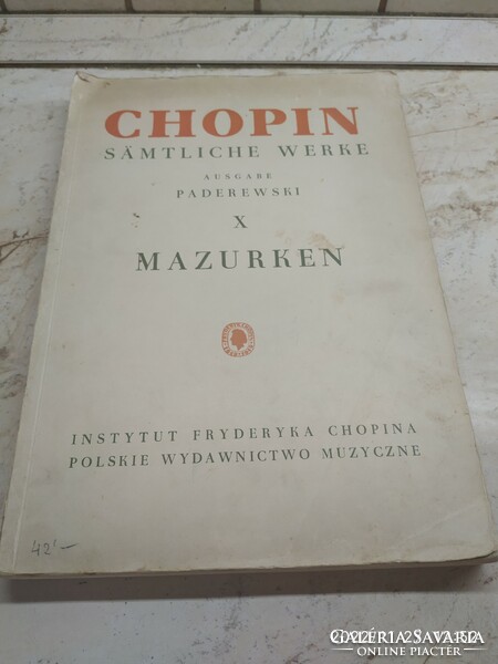 SCHOPIN kotta könyv eladó! Mazurken