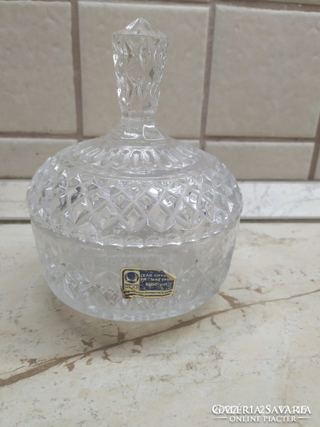 Beautiful crystal glass bonbonier for sale!