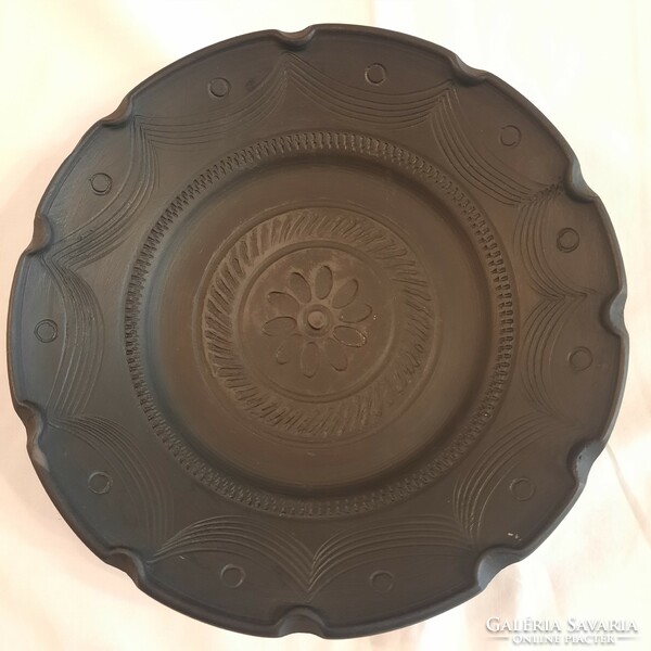 Black marked ceramic bowl