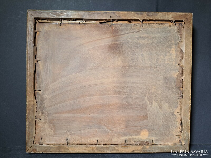 Tenger (olajfestmény kerettel  38x33 cm) vizes tájkép