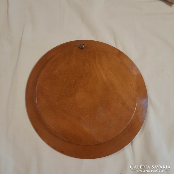 Rustic wooden decorative plate