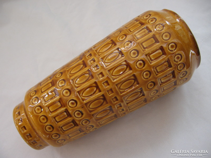 Retro SCHEURICH inka méz-sárga váza 260-22