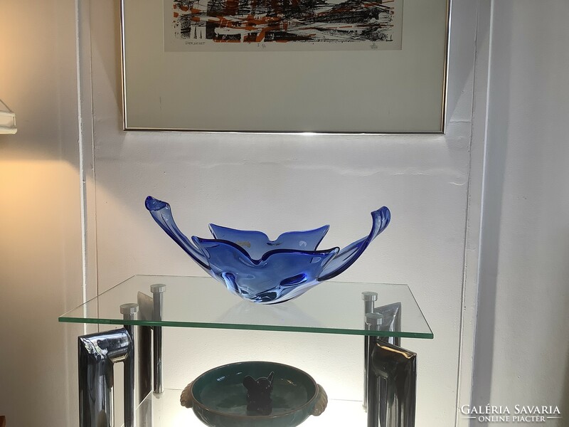 Exclusive Murano glass gondola bowl with a diameter of 42 cm for lovers of modern and classic design.