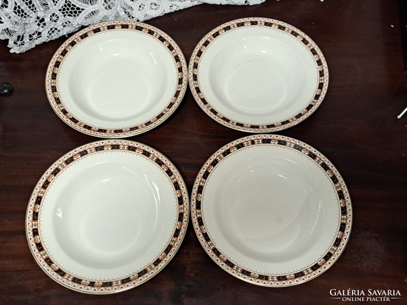 English, porcelain soup plates