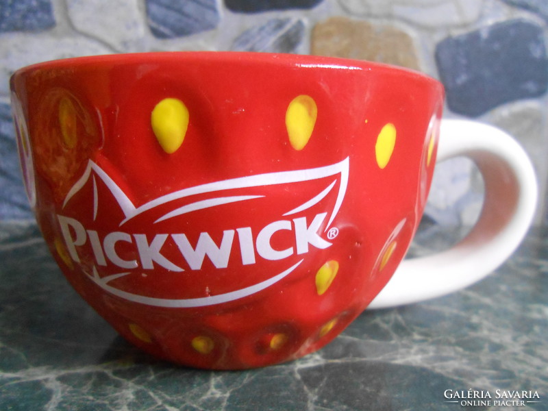 Pickwick teás bögre csésze porcelán eper mintás új!