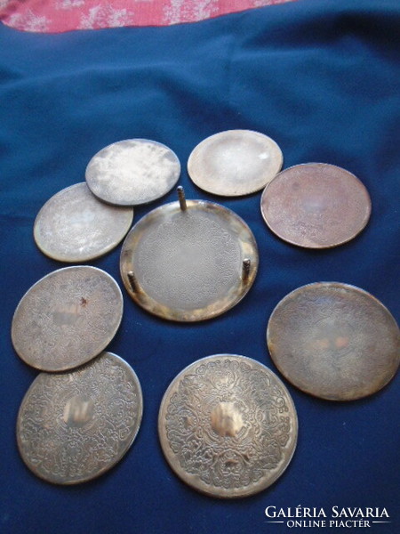 8 sterling silver washers with storage parts, a total of 9 unused