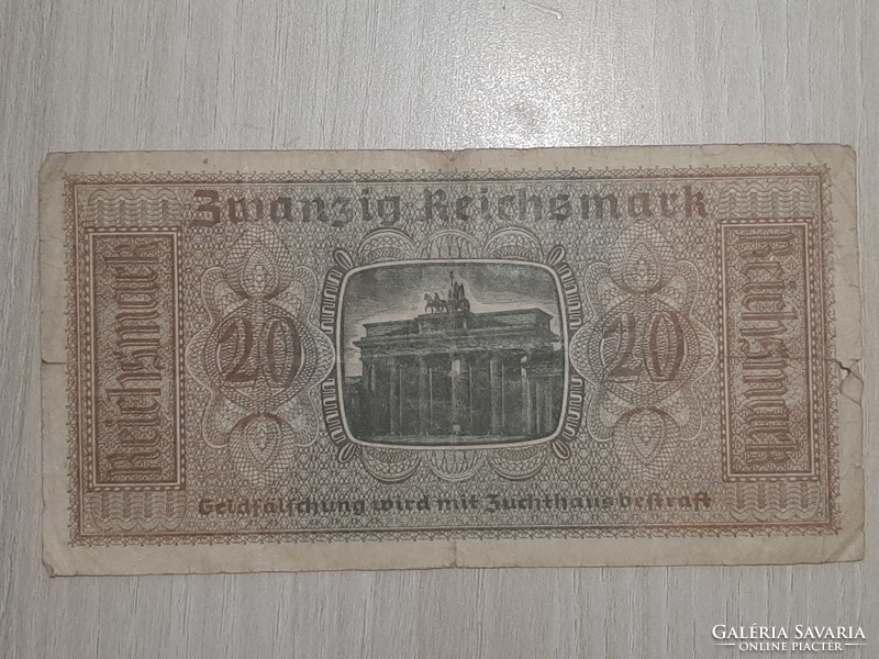 20 Reichsmark 1940  20 márka Németország  Ritka!