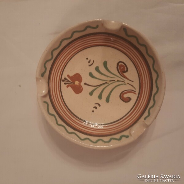 Ceramic ashtray - decorative plate