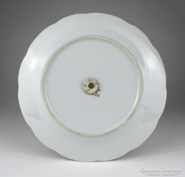 1L476 old porcelain tiered serving plate cake plate 23.5 Cm
