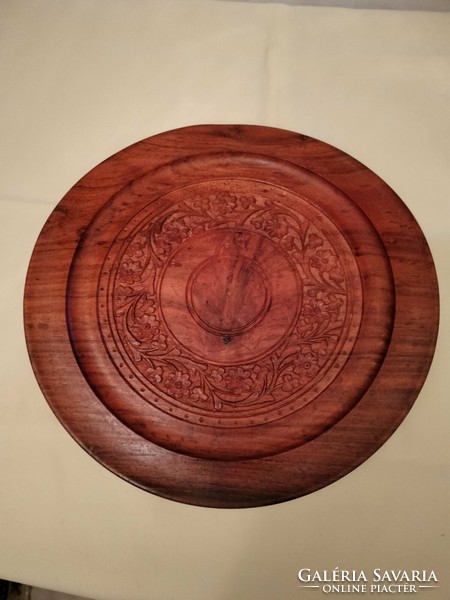 Indian carved wooden bowl
