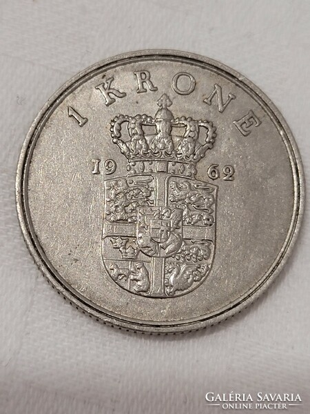 Dánia, 1 korona, 1962.