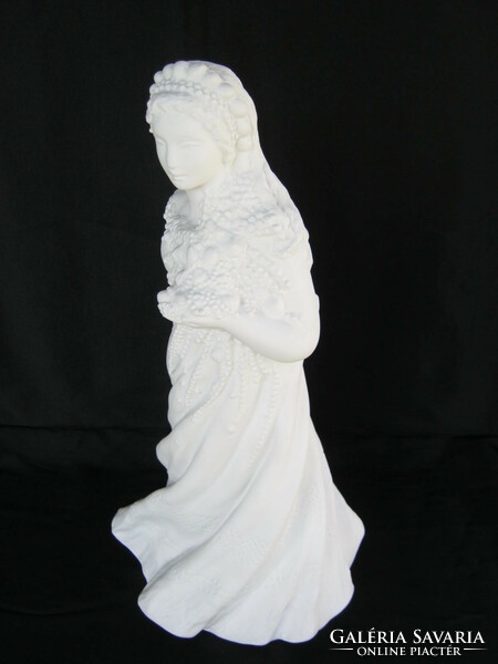 Retro ... R. Kiss lenke Hungarian applied art ceramic woman sculpture
