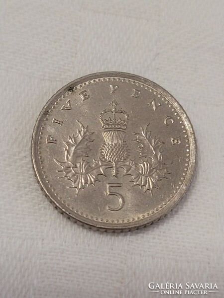 England, United Kingdom, 5 pence, 1992.