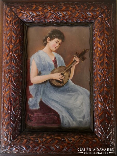 Fk/312 - k. With Signo - lady with mandolin
