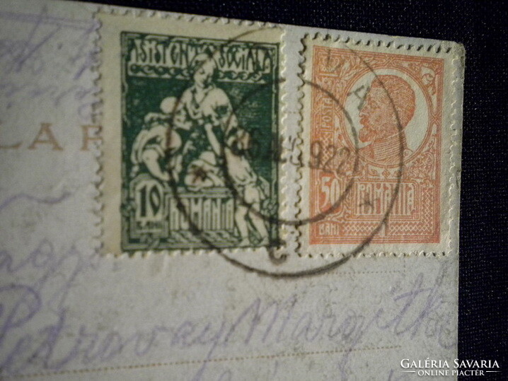 A066 Antik képeslap Gyopárosfüdő - Sétány 1922