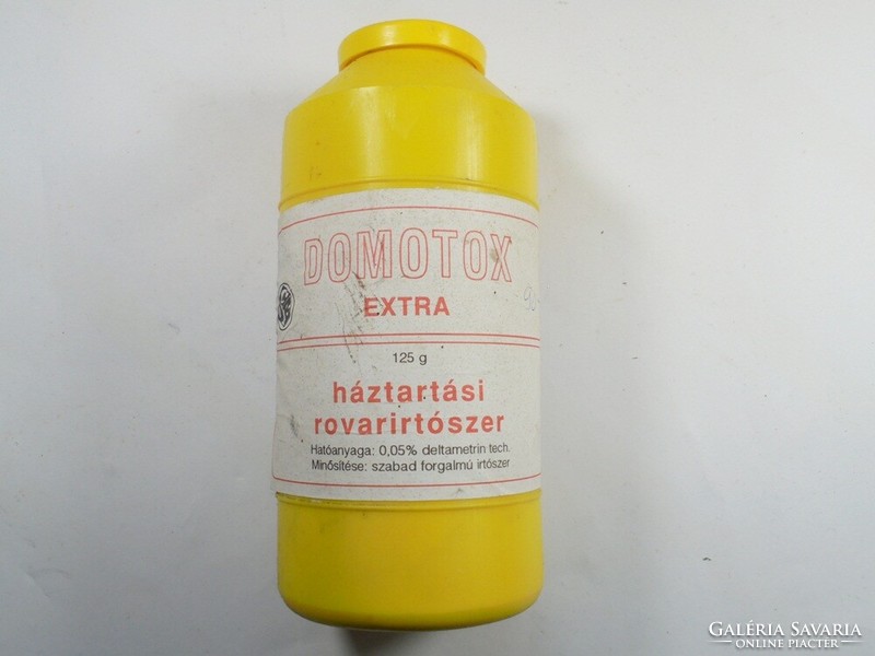 Retro rovarirtó szer műanyag flakon - Domotox extra- Compact Douwe Egberts Rt. 1990-es évek