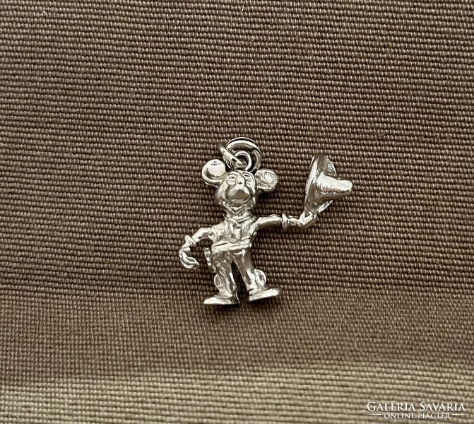 Silver mickey mouse pendant/pendant
