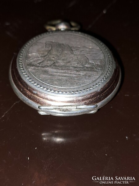 Antik ezüst kulcsos zsebóra 19.sz-bol