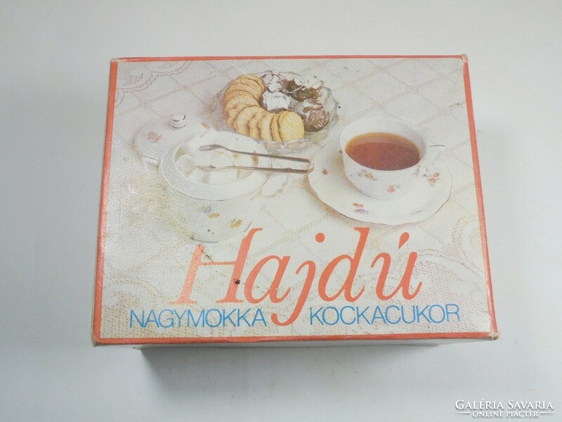 Retro old Hajdú sugar cube-Hajdúság sugar factory-kaba approx. From the 1980s