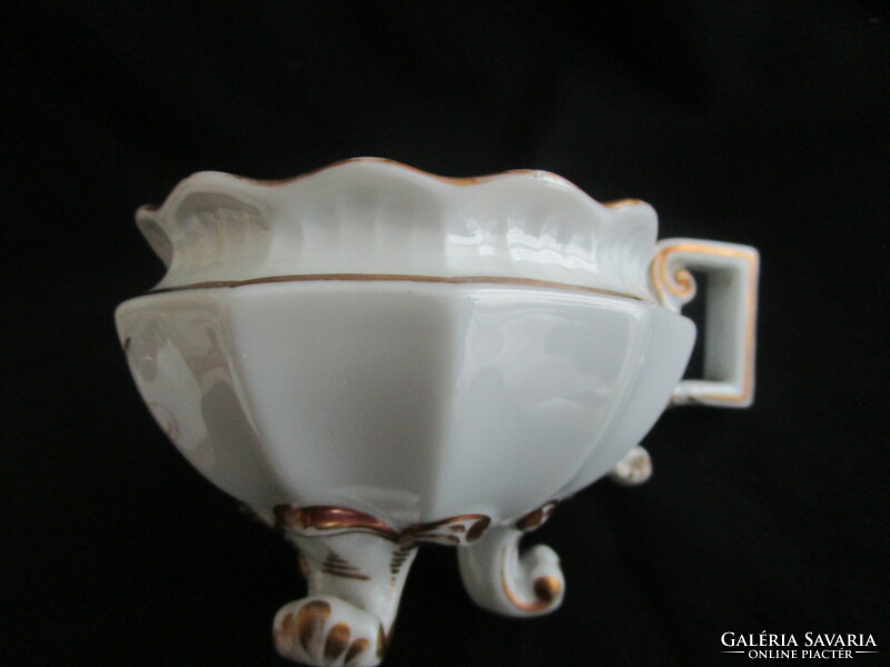 Secession art nouveau collector's glass cup gilded porcelain