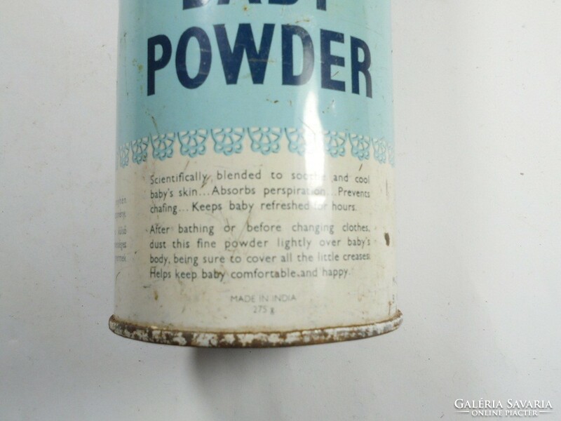 Régi retro Colgate Borated Baby Powder fémdoboz fém doboz  baba hintőpor - kb. 1970-es évekből
