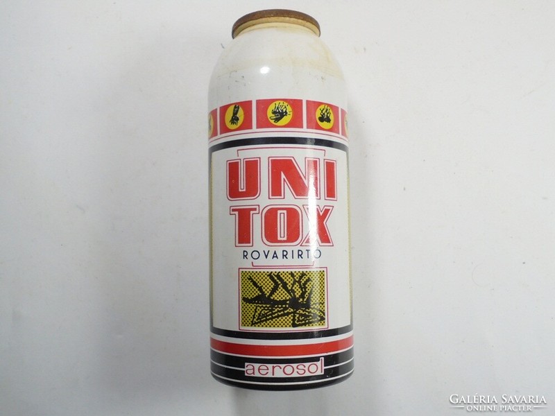 Retro régi Unitox rovarirtószer rovarirtó spray flakon -Universal ISZ Szeged - 1970-es évek