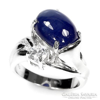 58 Genuine blue sapphire 925 silver ring