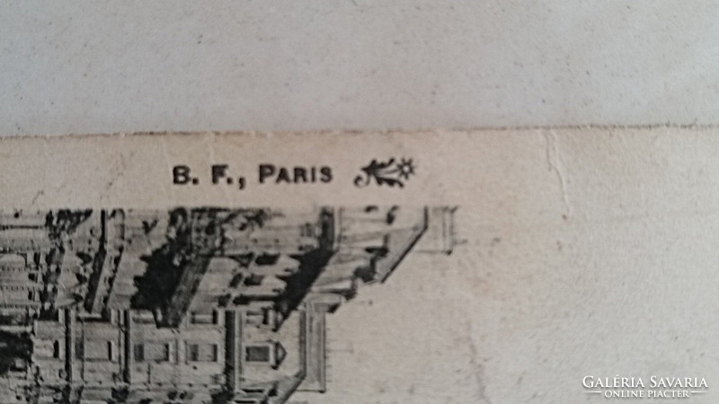 Régi képeslap 1916 Paris Párizs levelezőlap