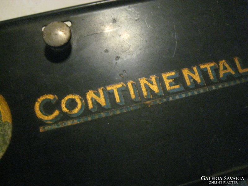 Antik  , Continental  fém ,  írógép cégér  kb 18 x 6 cm