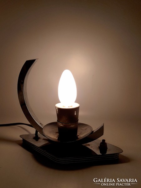 Art deco - bauhaus chrome table or wall lamp
