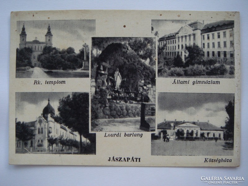Régi képeslap Jászapáti 1954 levelezőlap