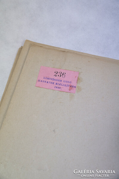 LŐSCHINGER HUGÓ Akt tanulmány 1913as Hagyatéki kiállítás tétele 28x42