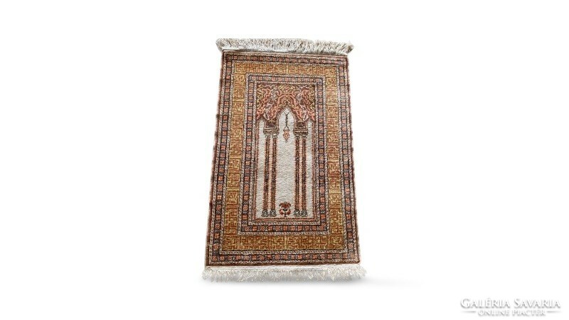 Semiantik selyem kayseri szőnyeg 105x61cm