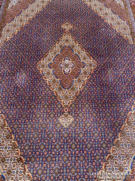 Hand-knotted Iranian moud Persian carpet 250x350