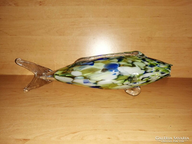 Retro glass fish 34 cm long