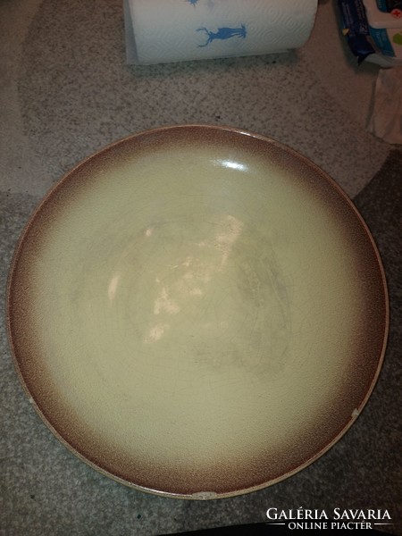 Large granite bowl with base, diameter 37 cm, height 7 cm