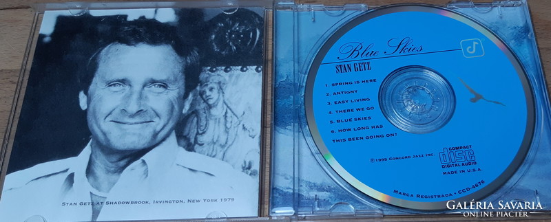 STAN GETZ  : BLUE SKIES -  JAZZ CD
